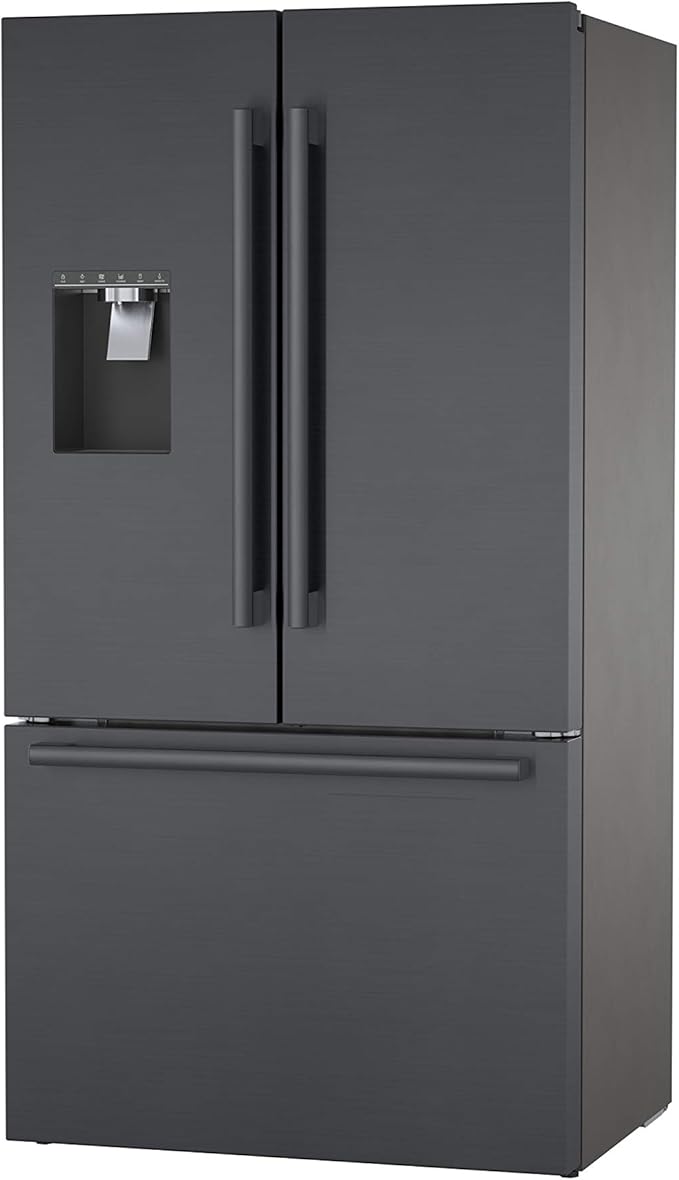 Bosch 500 Series 36" Black Stainless Steel Counter-Depth 3-Door Refrigerator - B36CD50SNB - View 2 | Fridge.com