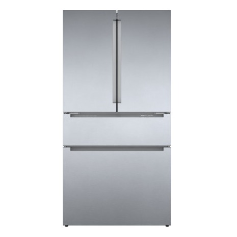 Bosch - 800 Series 36 in. Wide 20.5 Cu. Ft. 4-Door French Door Bottom Freezer Counter-Depth Smart Refrigerator with VitaFresh - Stainless Steel | Fridge.com
