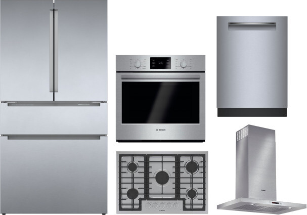 Bosch 36 Inch 800 36" Counter Depth French Door Refrigerator B36CL80ENS | Fridge.com