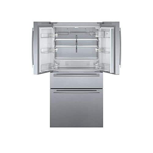 Bosch 800 Series B36CL80SNS 36 Inch Smart Freestanding Counter Depth 4 Door French Door Refrigerator With 20.5 cu. ft. Total Capacity In Stainless Steel (Bar Handle) - View 5 | Fridge.com