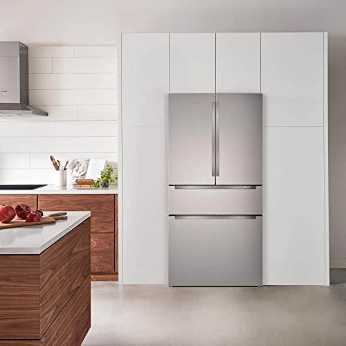 800 Series 36 in. 21 cu. ft. Smart Counter Depth French Door Recessed Handle Refrigerator Stainless Steel, Ice And Water - View 2 | Fridge.com