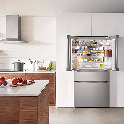 800 Series 36 in. 21 cu. ft. Smart Counter Depth French Door Recessed Handle Refrigerator Stainless Steel, Ice And Water - View 4 | Fridge.com