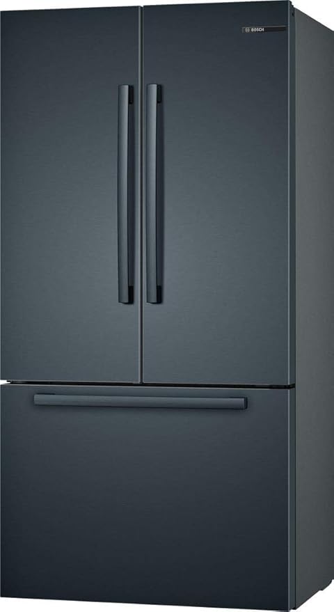 Bosch B36CT80SNB 36" 800 Series French Door Refrigerator With 20.8 cu. ft. Capacity, Farmfresh System, Vitafreshpro, LED Lighting And Multiairflow (Black Stainless Steel) - View 2 | Fridge.com