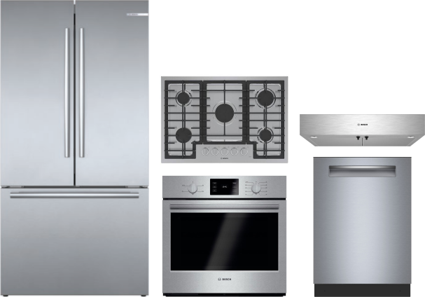 800 Series Bosch 36" Counter Depth 20.8 cu. ft. Smart ENERGY STAR French Door Refrigerator with Flex Bar | Fridge.com