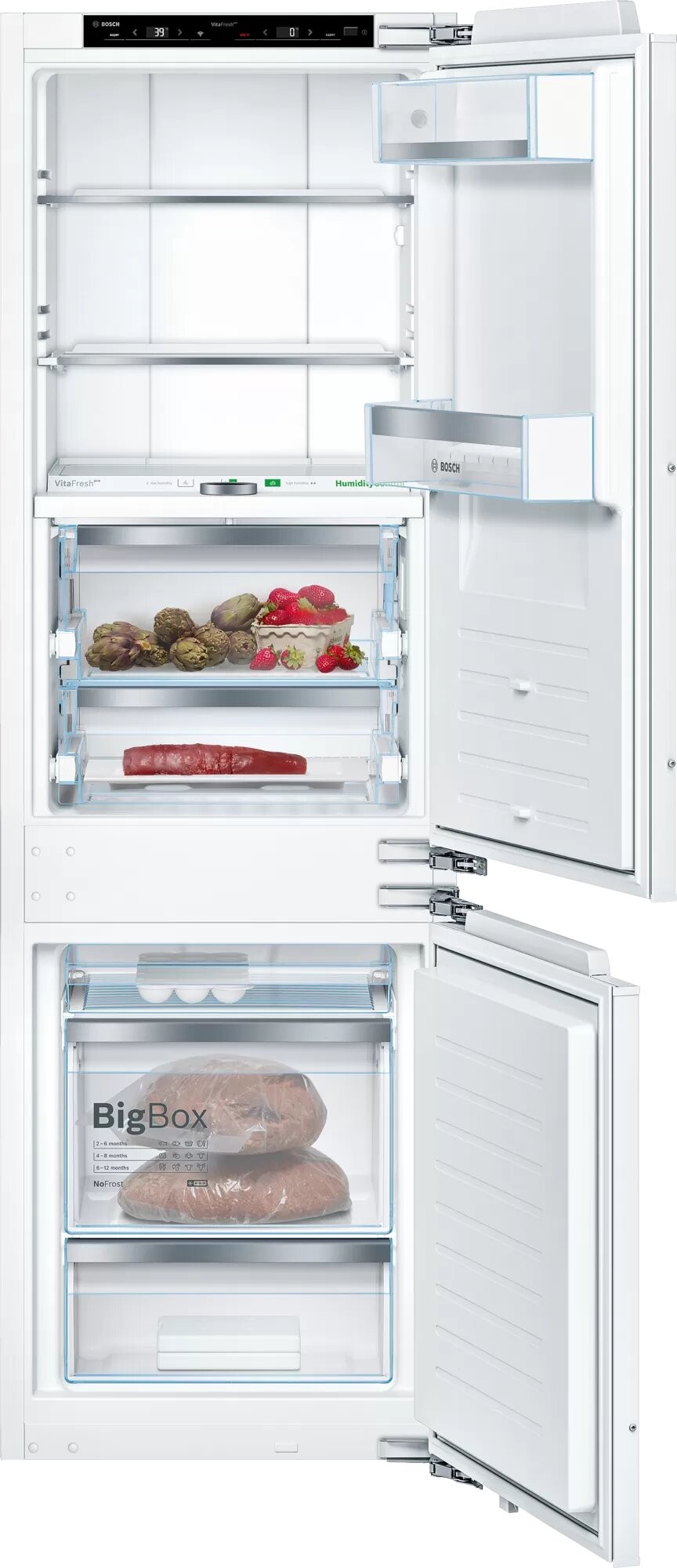 800 Series 22 in. Wide 8.3 Cu. Ft. Bottom Freezer Built-In Counter-Depth Smart Refrigerator - Custom Panel Ready | Fridge.com