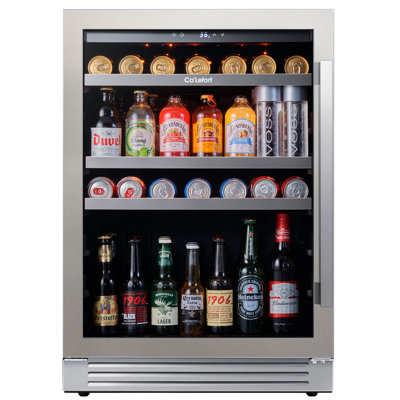 Ca'lefort 24'' Built-in Beverage Cooler 140 Cans Refrigerator Beverage Center Beer Cooler | Fridge.com