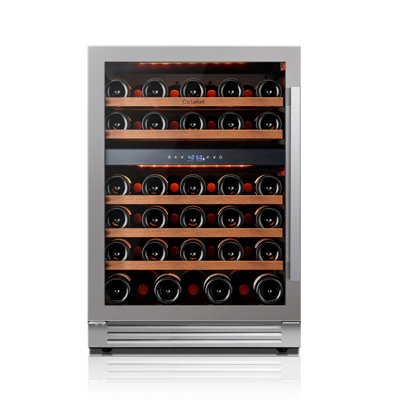 24 In. 52-bottles Wine Fridge 40-65F Dual Zone Wine Cooler 3 Led Built-in &freestanding Wine Refrigerator Double-glazed Stainless Steel Door Frost-fr | Fridge.com
