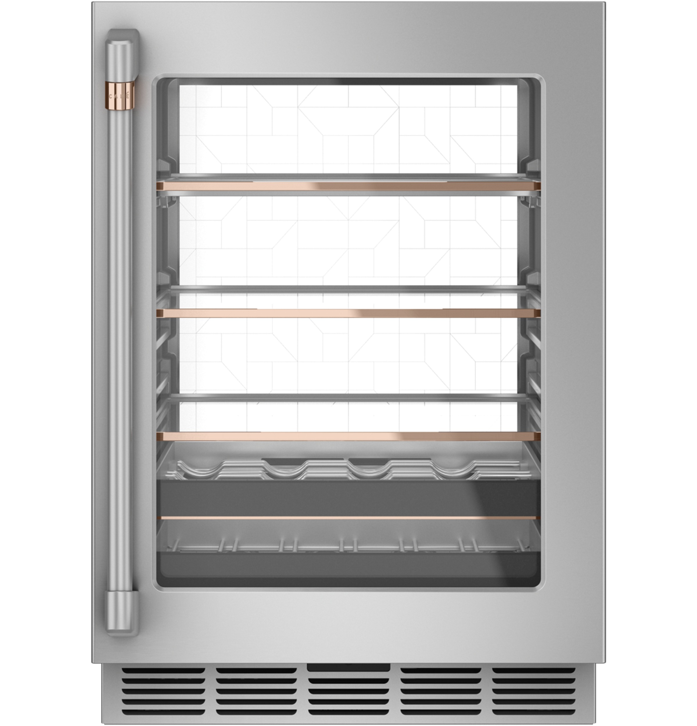 Café 24" Freestanding/Built In Undercounter Beverage Center CCP06BP2PS1 | Fridge.com