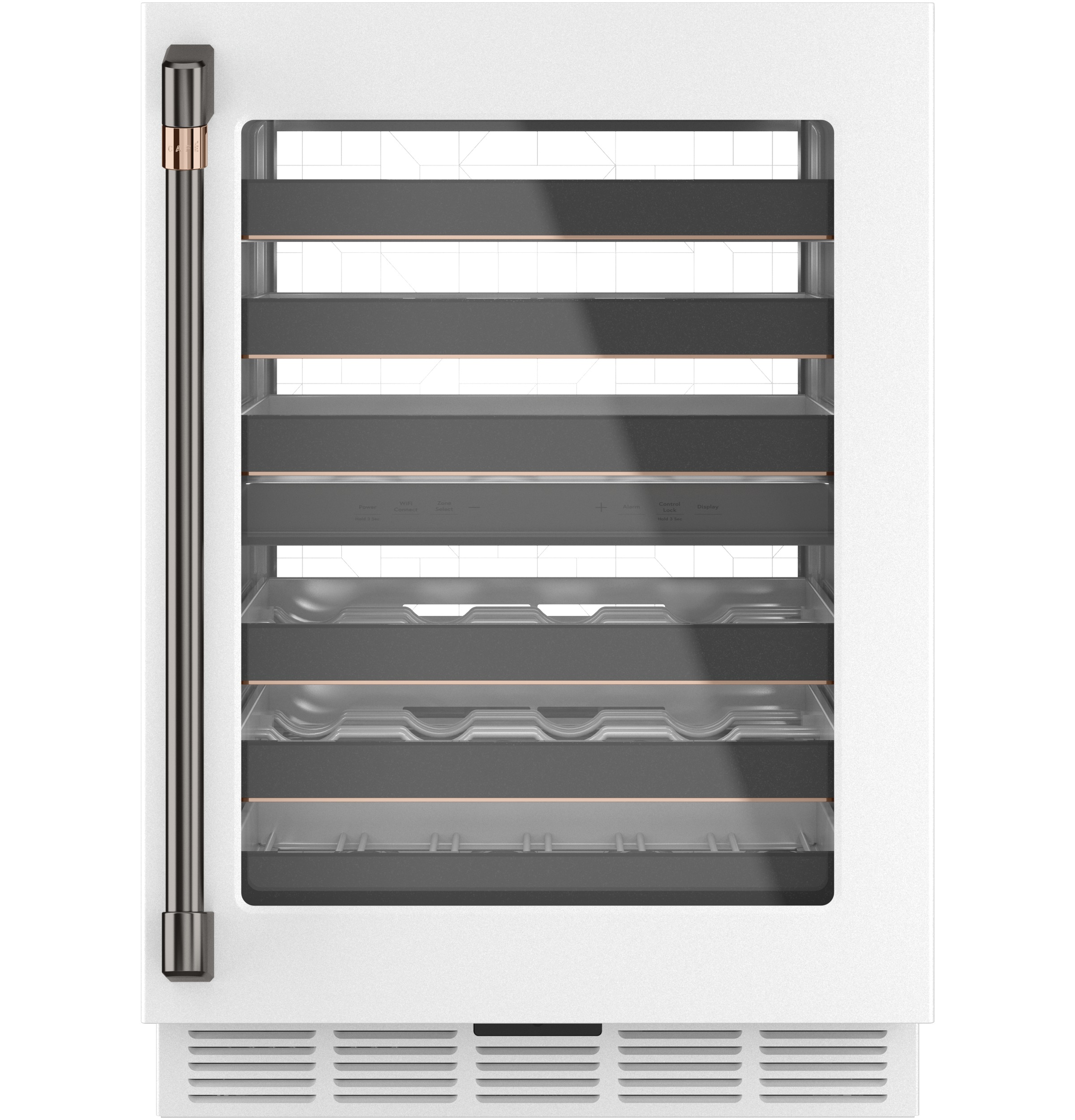 Smart Appliances 46 Bottle Dual Zone Convertible Wine And Beverage Refrigerator With WiFi - View 3 | Fridge.com