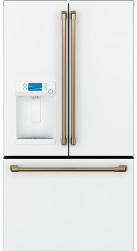 Café - 36 in. Wide 27.8 Cu. Ft. French Door Smart Refrigerator with Hot Water Dispenser with Adjustible Hot Water Dispenser - Matte White — FIN-0019753 | Fridge.com