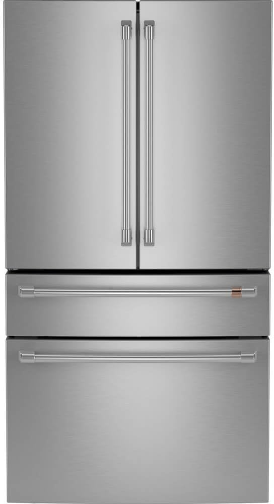 Cafe CGE29DP 36 Inch Wide 28.7 Cu. Ft. Energy Star Certified French Door Refrigerator with Dual-Dispense AutoFill Pitcher and Convertible Drawer - Stainless Steel/Brushed Stainless | Fridge.com