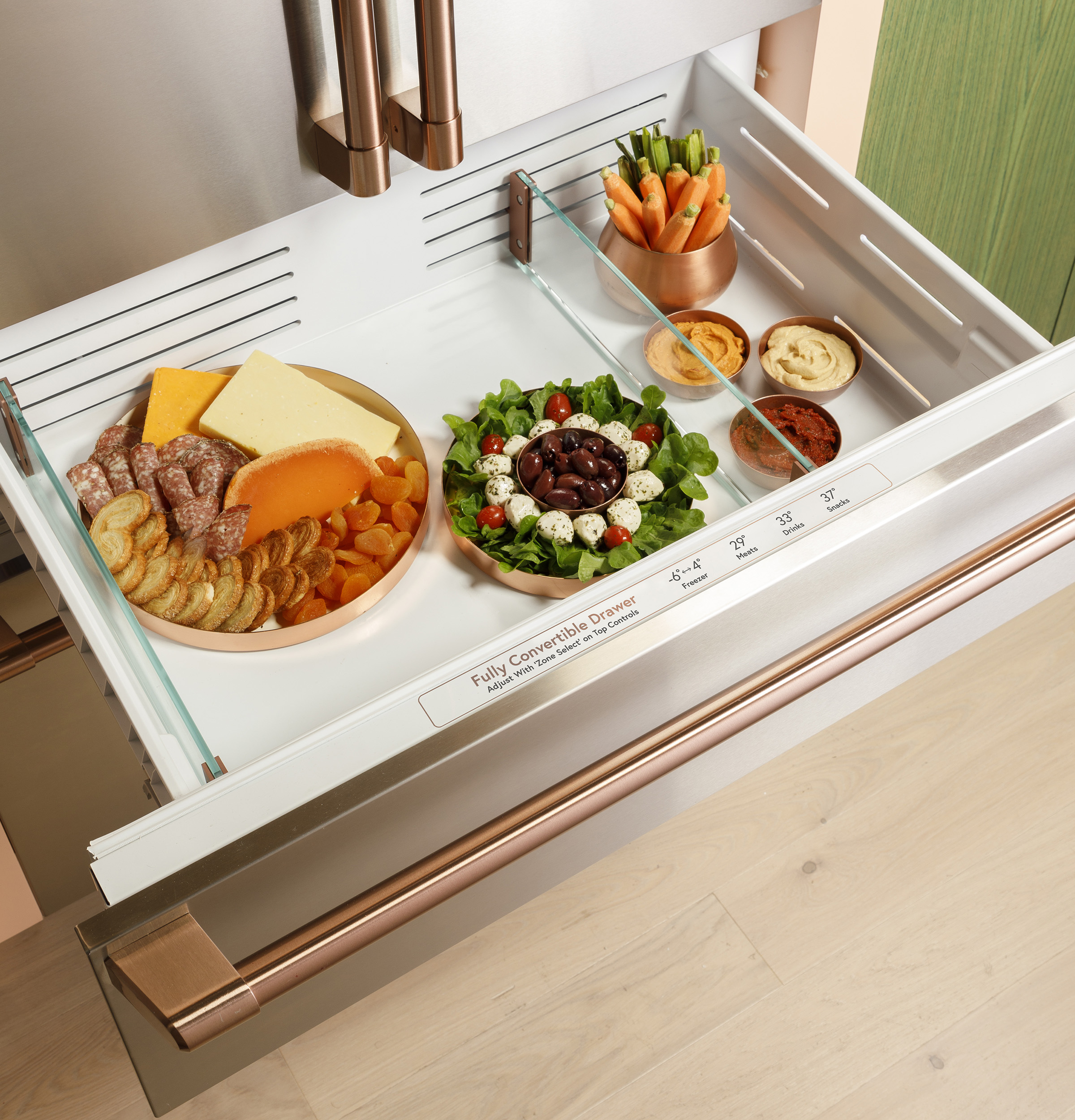 35.75" Integrated Bottom-Freezer Refrigerator - View 5 | Fridge.com