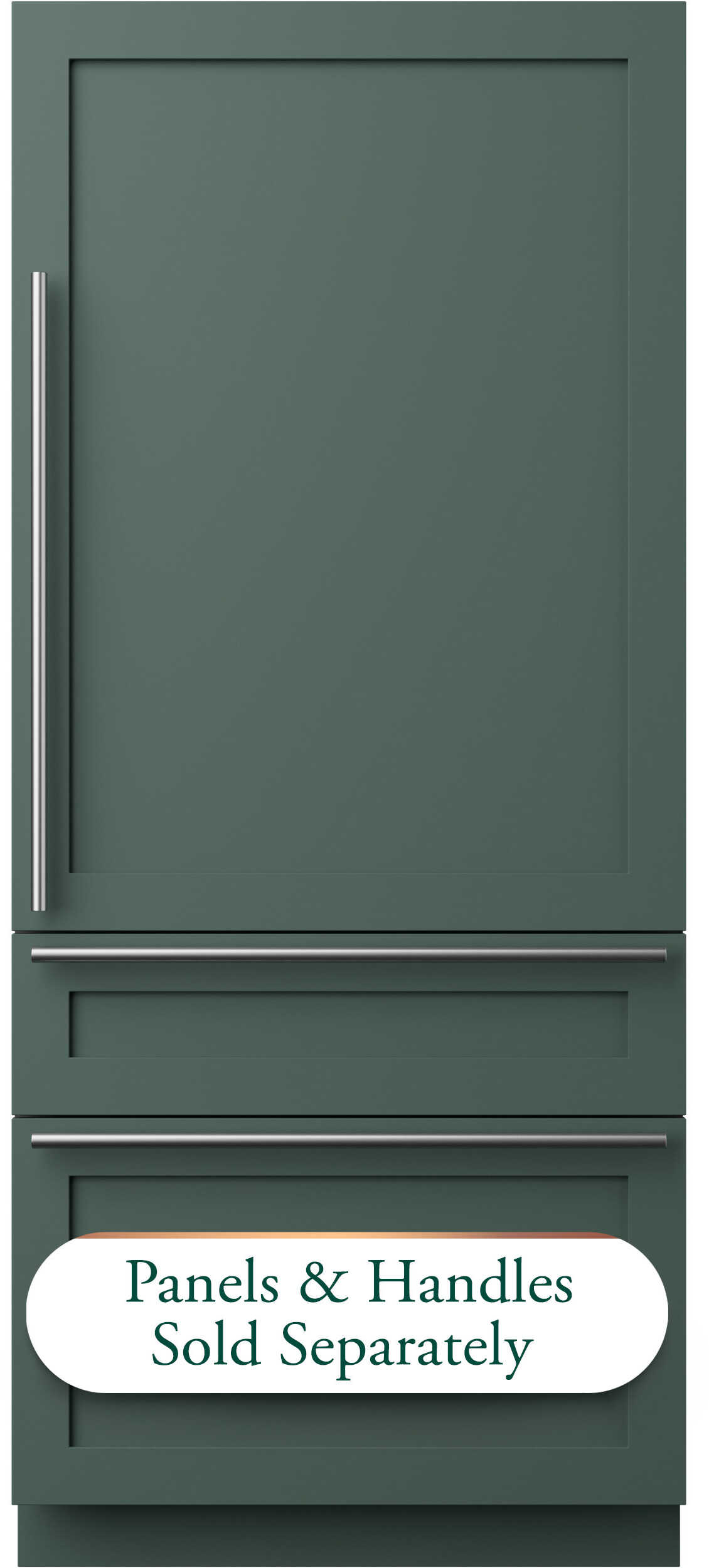 36 in. Wide 20.1 Cu. Ft. Smart Integrated Bottom-Freezer Built-In Counter-Depth Refrigerator — Café, model CIC36RK6ZII