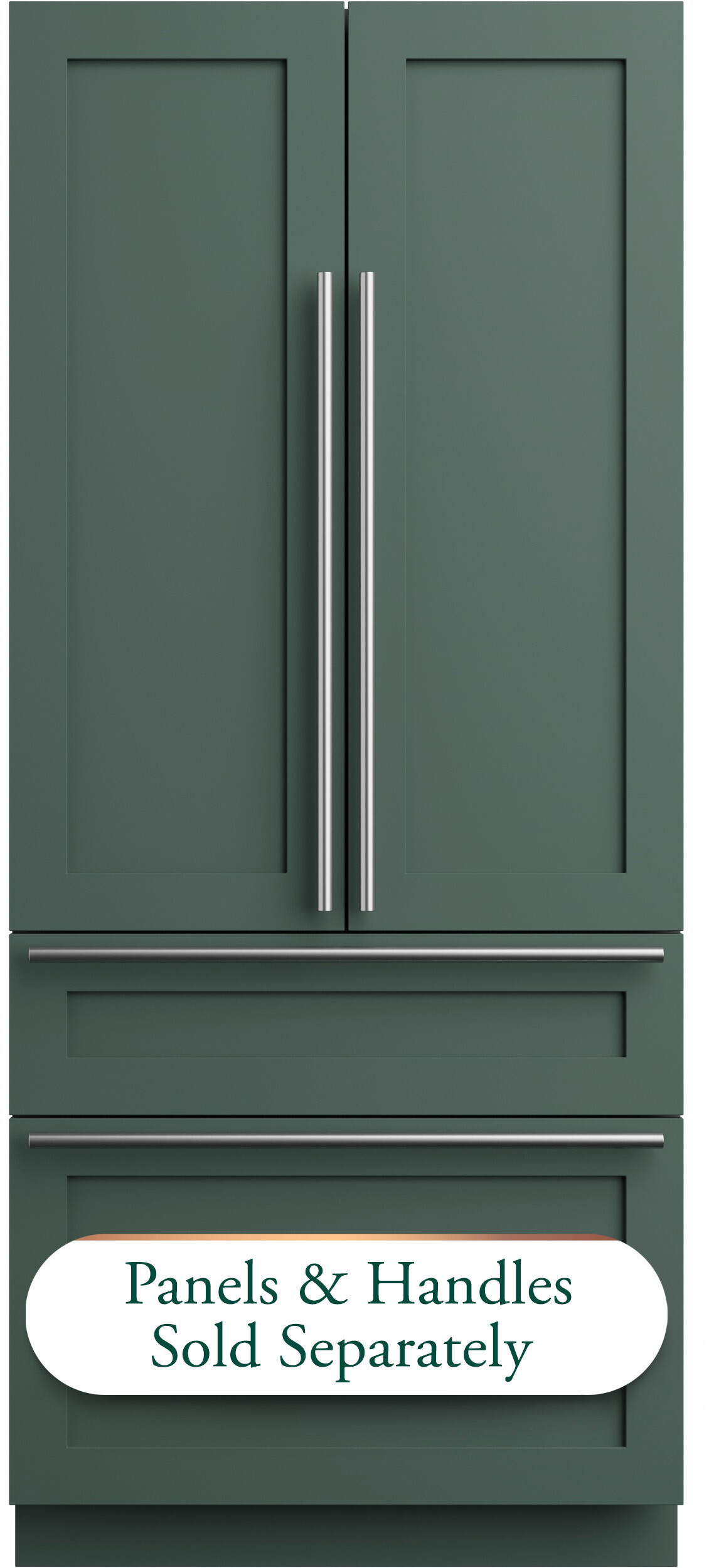 Café - 36 in. Wide 20.1 Cu. Ft. Smart Built-In Counter-Depth French Door Refrigerator with True Flush Installation - Custom Panel Ready — FIN-0019755 | Fridge.com
