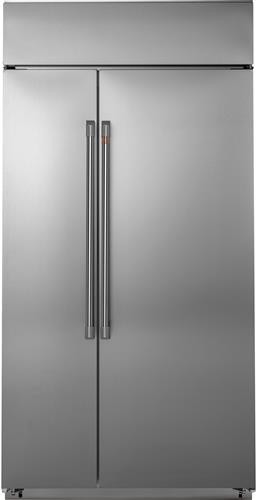 Cafe 42 Inch 42" Built In Side-by-Side Refrigerator CSB42WP2NS1 | Fridge.com