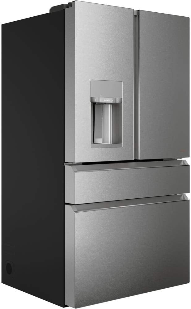 Cafe CVE28DM5NS5 27.8 cu. ft. Smart 4-Door French Door Refrigerator in Platinum Glass, ENERGY STAR | Fridge.com