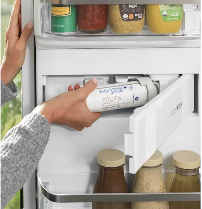 Café CVE28DP2NS1 27.6 cu.ft. Stainless 4-Door French Door Refrigerator Title - View 3 | Fridge.com