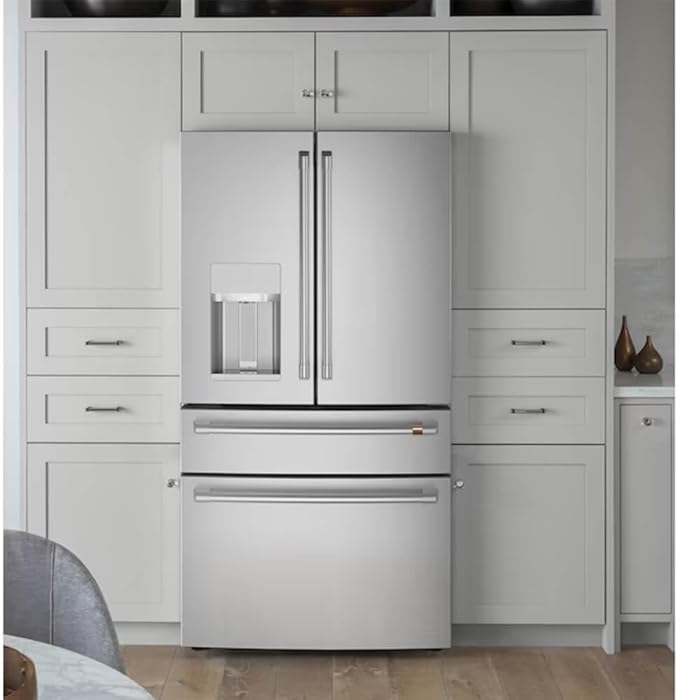 Café CVE28DP2NS1 27.6 cu.ft. Stainless 4-Door French Door Refrigerator Title - View 5 | Fridge.com