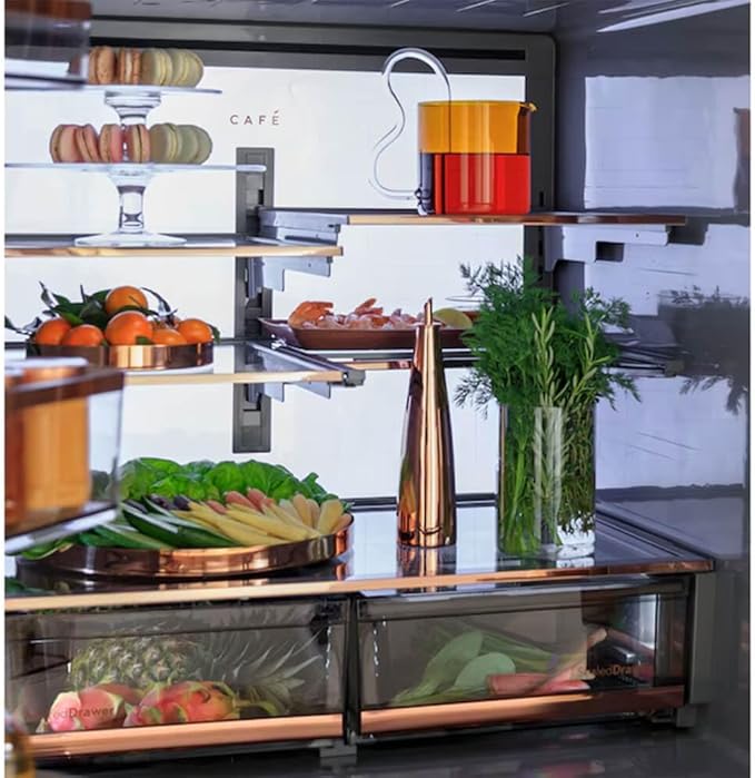 Café CVE28DP2NS1 27.6 cu.ft. Stainless 4-Door French Door Refrigerator Title - View 6 | Fridge.com