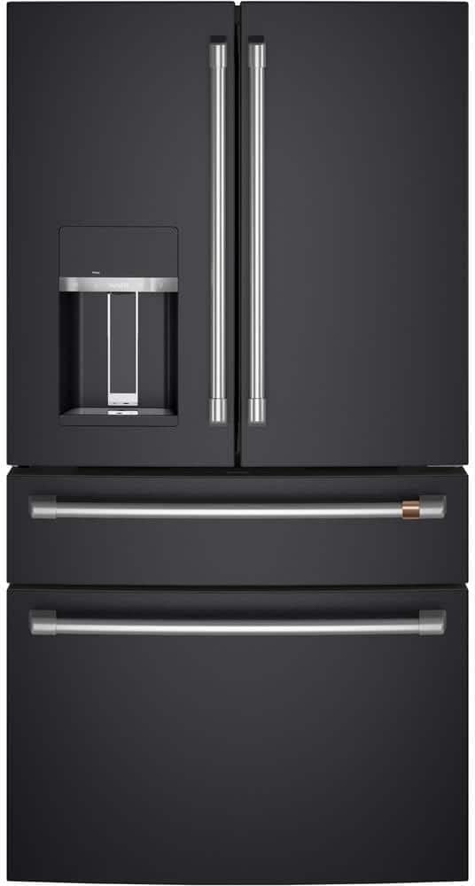 Cafe CVE28DP3ND1 27.8 cu. ft. Smart 4-Door French Door Refrigerator in Matte Black, Fingerprint Resistant and ENERGY STAR | Fridge.com