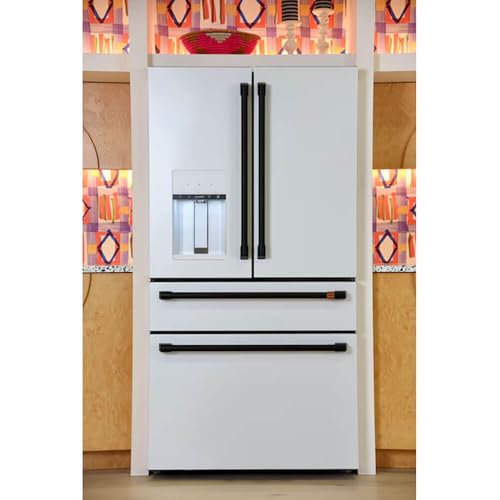 Café CVE28DP4NW2 27.8 cu. ft. Smart 4-Door French Door Refrigerator In Matte White, Fingerprint Resistant And Energy Star - View 2 | Fridge.com