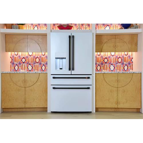 Café CVE28DP4NW2 27.8 cu. ft. Smart 4-Door French Door Refrigerator In Matte White, Fingerprint Resistant And Energy Star - View 4 | Fridge.com