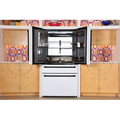 Café CVE28DP4NW2 27.8 cu. ft. Smart 4-Door French Door Refrigerator In Matte White, Fingerprint Resistant And Energy Star - View 5 | Fridge.com
