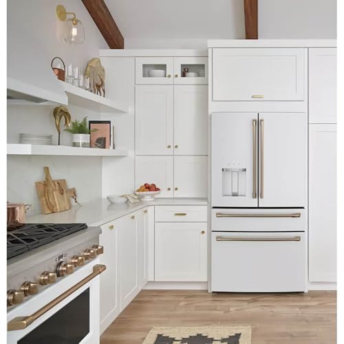 Café CVE28DP4NW2 27.8 cu. ft. Smart 4-Door French Door Refrigerator In Matte White, Fingerprint Resistant And Energy Star - View 6 | Fridge.com