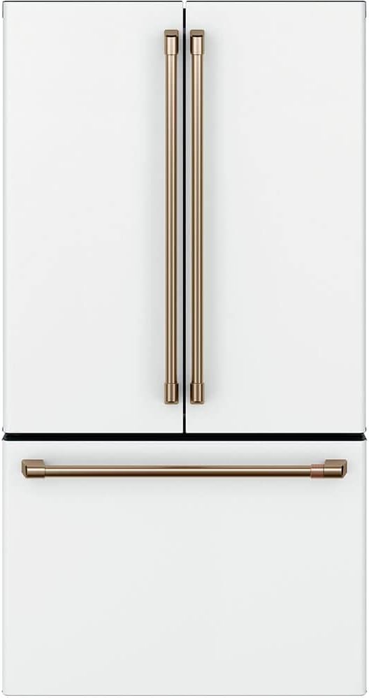 Café CWE23SP4MW2 23.1 Cu. Ft. Counter-Depth French Door Refrigerator in Matte White | Fridge.com