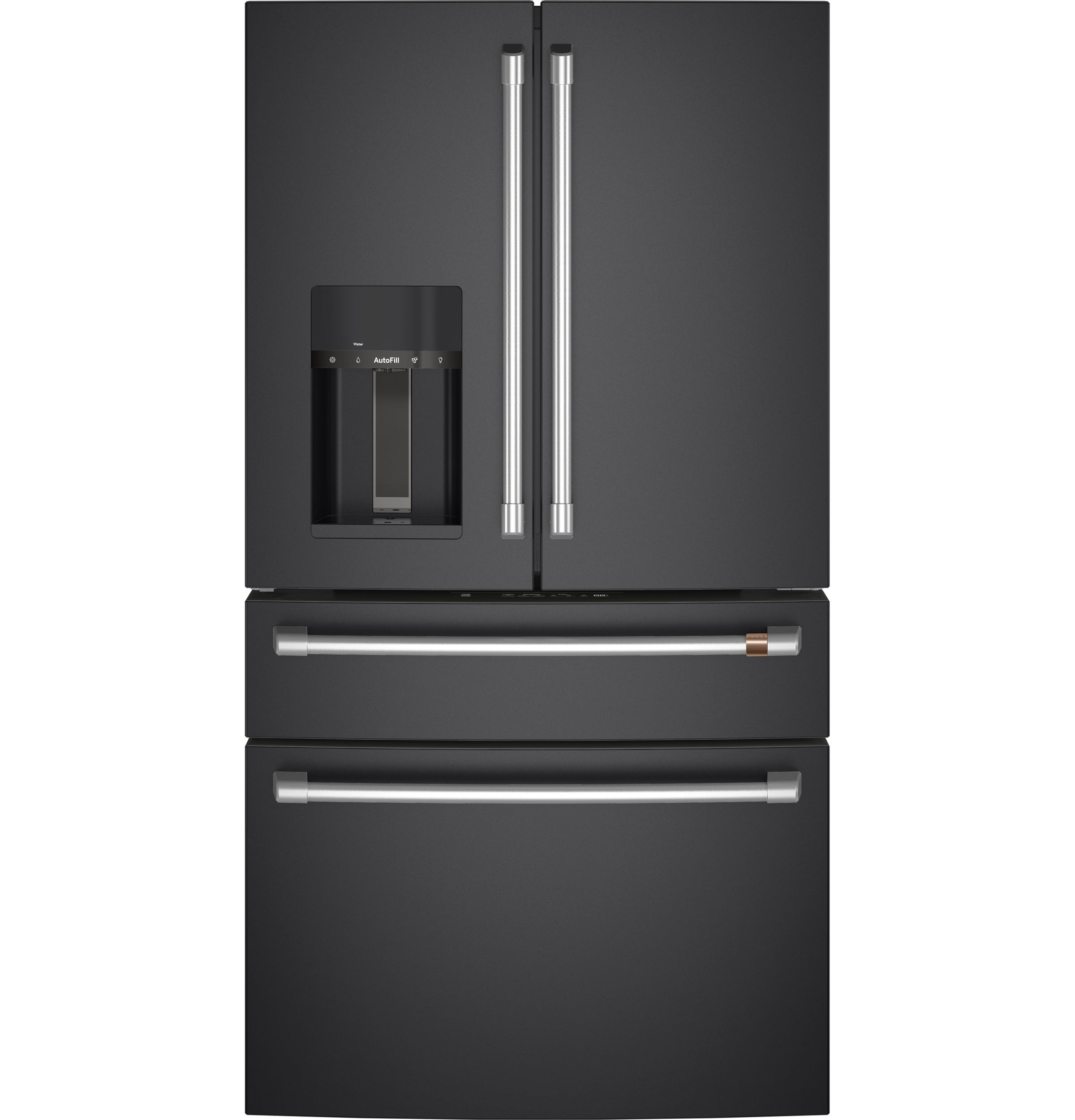 Café CXE22DP3PD1 22.3 Cu. Ft. Matte Black Counter Depth French Door Refrigerator | Fridge.com