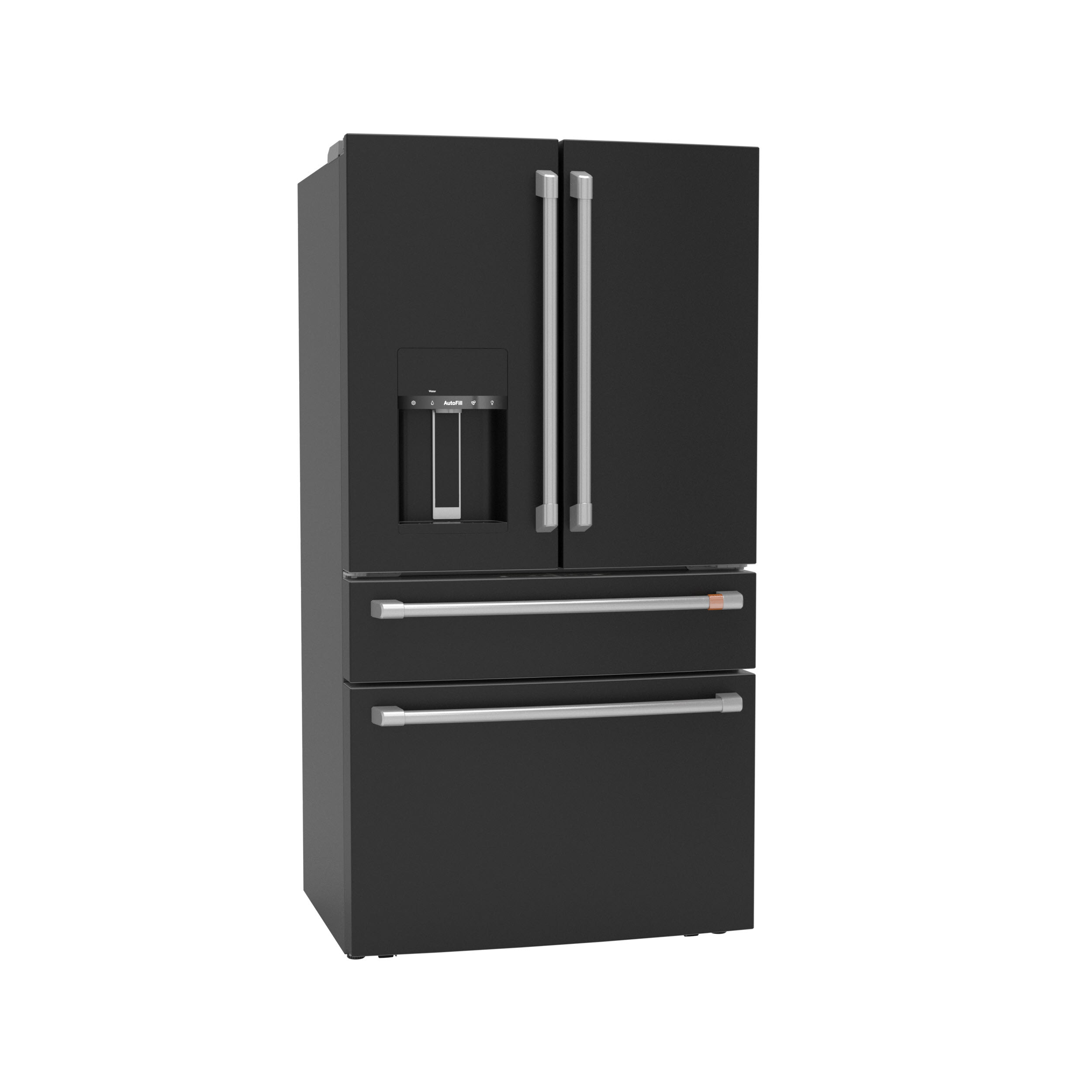 Café́ CXE22DP3PD1 22.3 cu. ft. Matte Black Counter Depth French Door Refrigerator - View 4 | Fridge.com