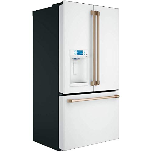 22.2 cu. ft. Smart French Door Refrigerator With Hot Water Dispenser In Matte White, Counter Depth And Energy Star - View 2 | Fridge.com