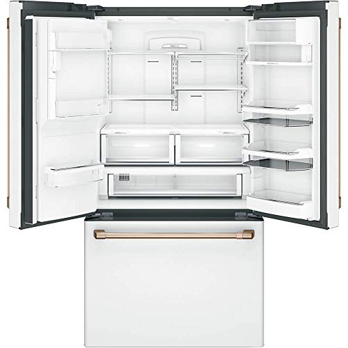 22.2 cu. ft. Smart French Door Refrigerator With Hot Water Dispenser In Matte White, Counter Depth And Energy Star - View 3 | Fridge.com