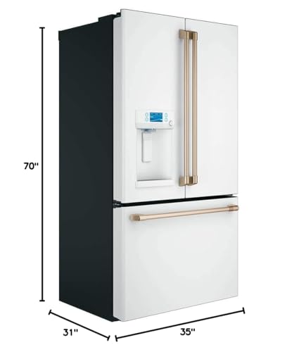 22.2 cu. ft. Smart French Door Refrigerator With Hot Water Dispenser In Matte White, Counter Depth And Energy Star - View 5 | Fridge.com