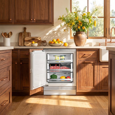 Ca'Lefort 24-in 3.74 cu ft Panel Ready Built-In Undercounter Freezer with Drawer Storage | Fridge.com