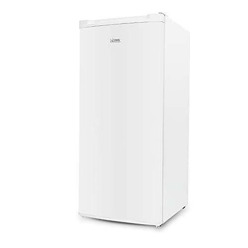 Commercial Cool Upright Freezer, Stand Up Freezer 5 Cu Ft with Reversible Door, White | Fridge.com