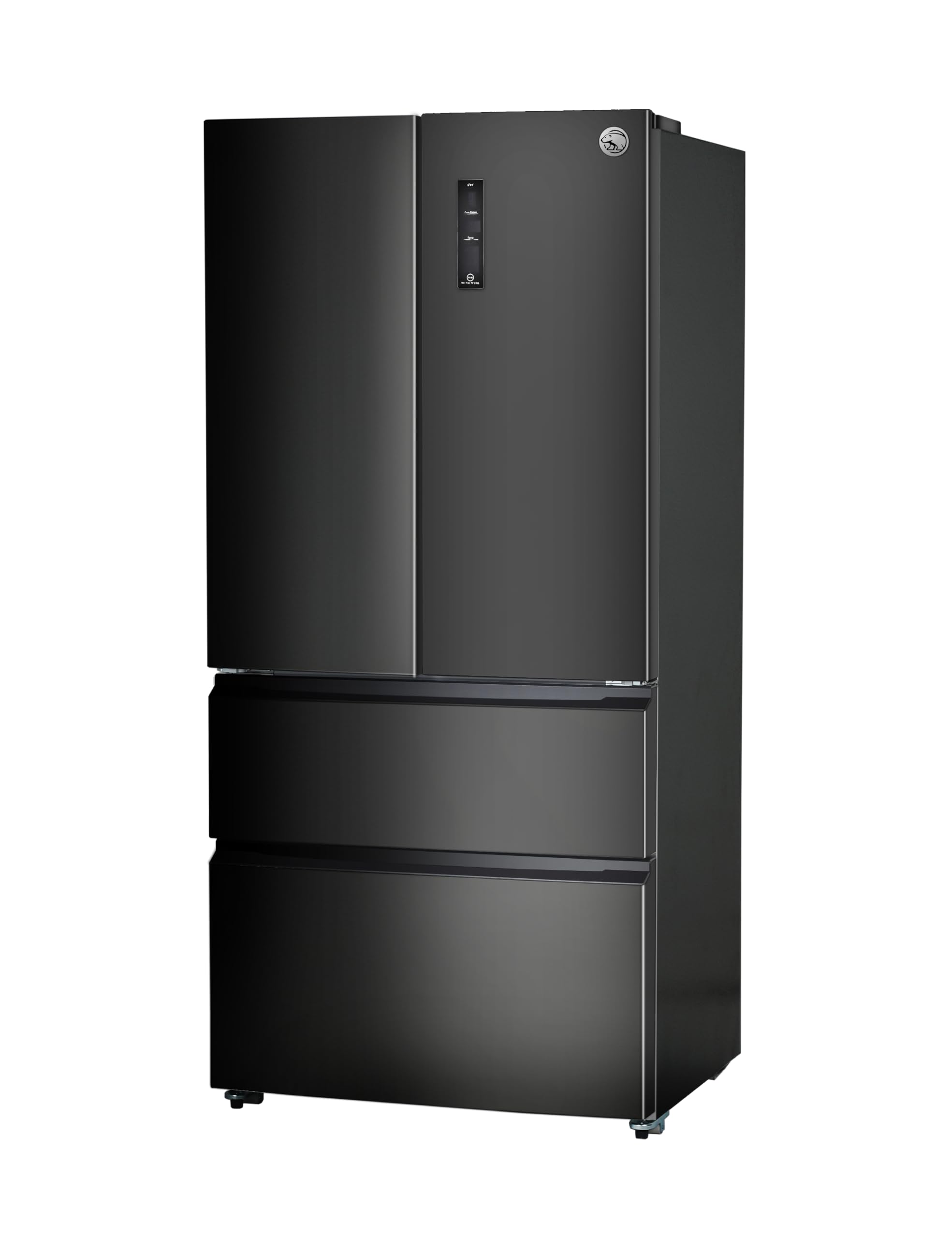 Commercial Cool 18.9 Cu. Ft. French Door Refrigerator, 33 Inch Wide Refrigerator with 2 Bottom Mount Freezer Drawers, Frost Free, LED Lighting, Digital Temperature Control, CCRF1890KB, Black | Fridge.com