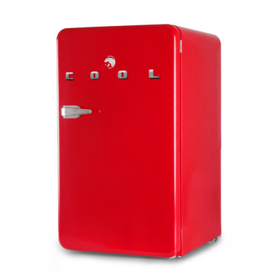 3.2 Cu. Ft. Refrigerator With Freezer, Vintage Style Refrigerator - Red — Commercial Cool, model CCRR32HR