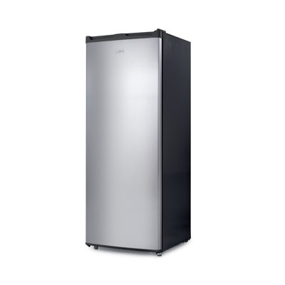 Commercial Cool Upright Freezer, Stand Up Freezer 6 Cu Ft with Reversible Door, Black with VCM Door | Fridge.com