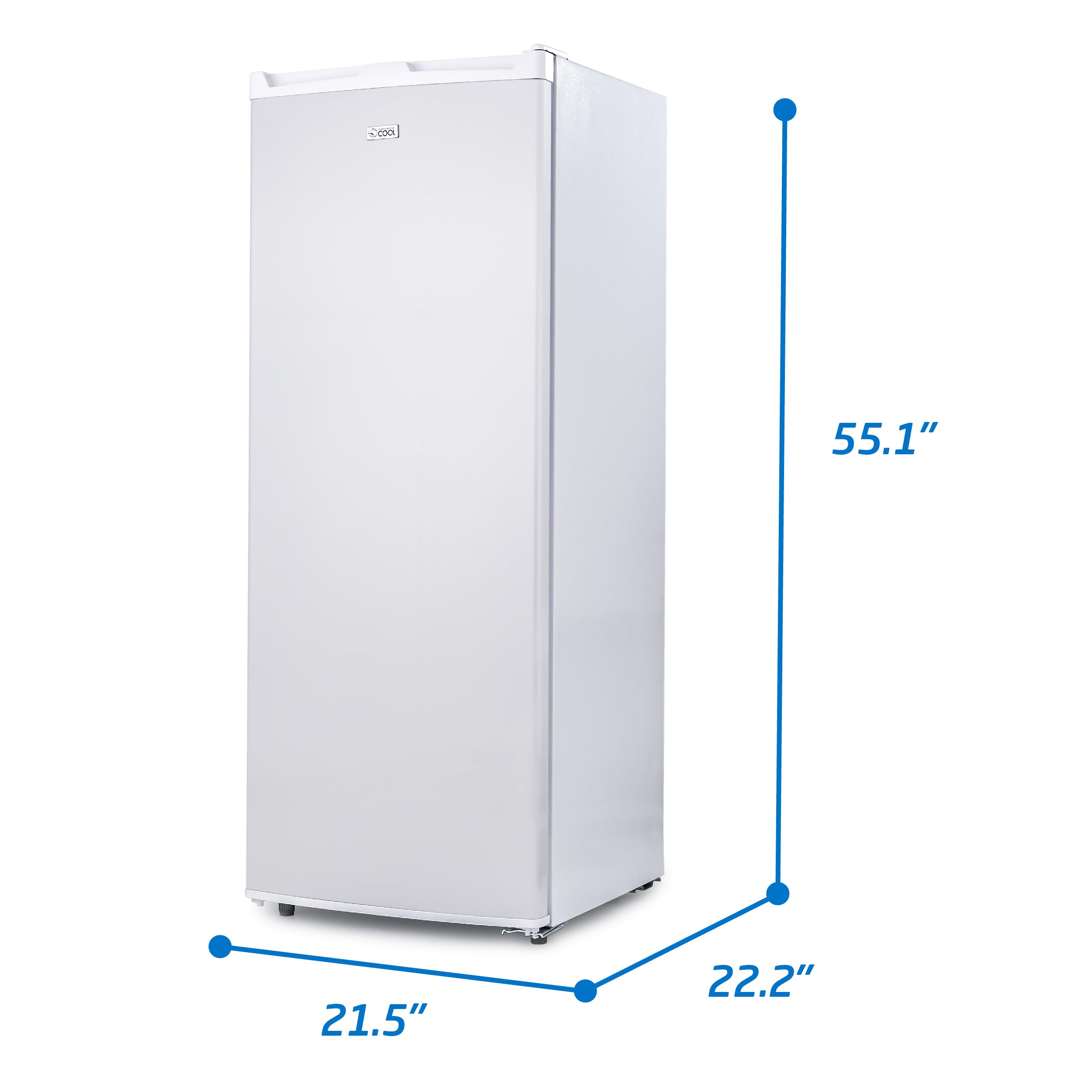 Ccfe Series Commercial Cool Portable 6 Cu. Ft. Undercounter Upright Freezer With Adjustable Temperature Controls - View 6 | Fridge.com