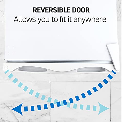 Commercial Cool Upright Freezer, Stand Up Freezer 5 cu ft With Reversible Door, White - View 5 | Fridge.com