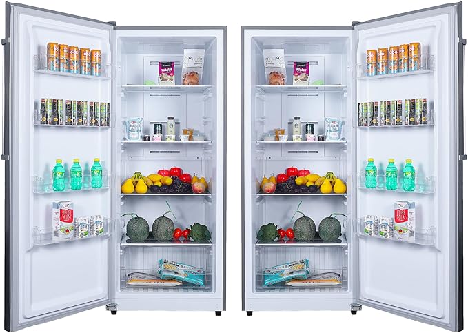 Conserv 14cf Upright Freezer Convertible Ref Garage Ready E-Star 28in Wide 110V (Stainless) - View 4 | Fridge.com