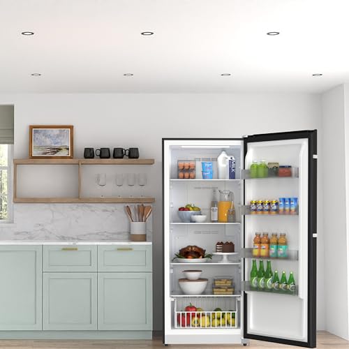 Conserv 17cf Upright Freezer Convertible Ref Garage Ready 28in Wide 110V(Black) - View 2 | Fridge.com