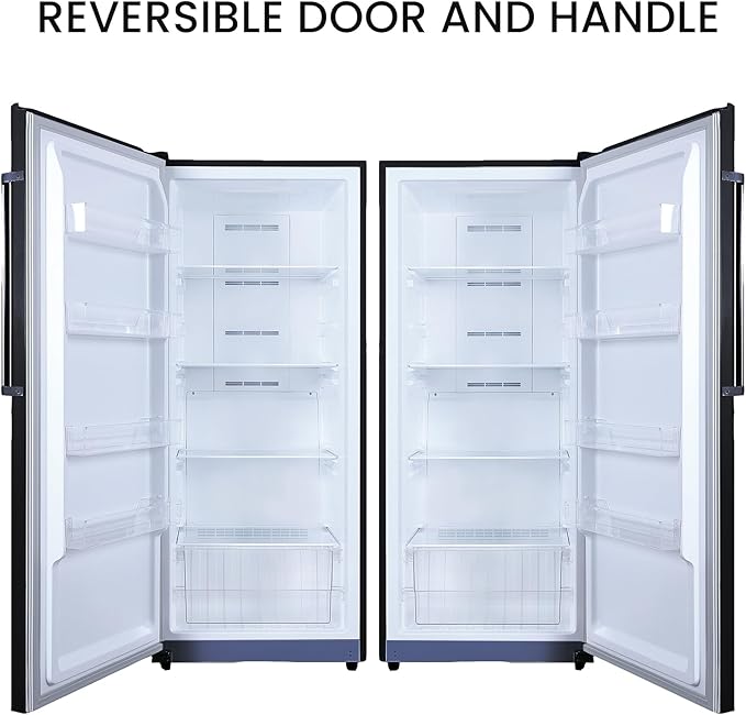 Conserv 14cf Upright Freezer Convertible Ref Garage Ready 28in Wide 110V (Black) - View 2 | Fridge.com