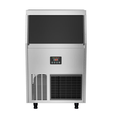 Coolake Commercial Ice Maker 200 Lbs/24h, Air Cooled Under Counter Ice Machine With 55 Lbs Ice Storage For Home Bar | Fridge.com
