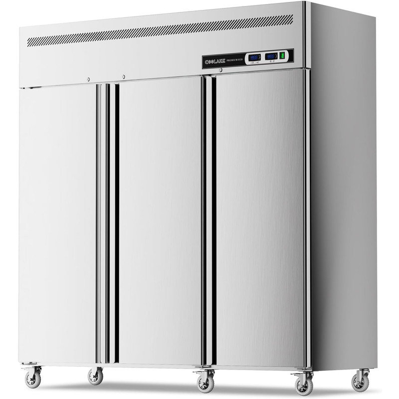 Coolake - Commercial Freezer Refrigerator Combo, 72” W 54 Cu.ft Upright Freezer - Stainless Steel | Fridge.com