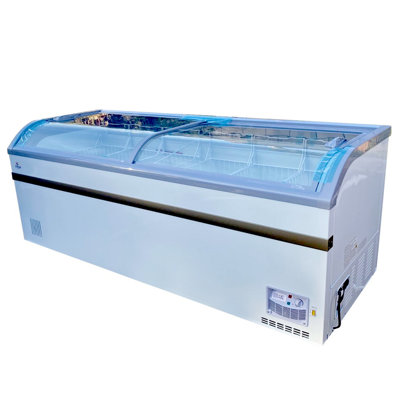 Cooler Depot 78'' W Freestanding 200 Cans (12 oz.) 25 Cubic Feet Beverage Cooler with Glass Door | Fridge.com
