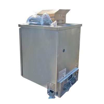Cooler Depot 4 Cubic Feet Silver Single Tap Quarter Barrel Freestanding Kegerator with Door Lock and | Fridge.com