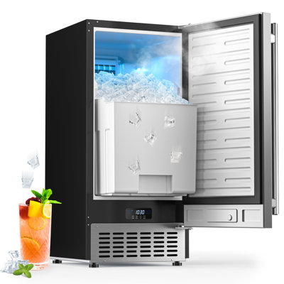 CIM Coolski 15" 100lbs/24h Under Counter Built-in Freestanding Ice Maker Machine For Commercial Use & Home Use | Fridge.com
