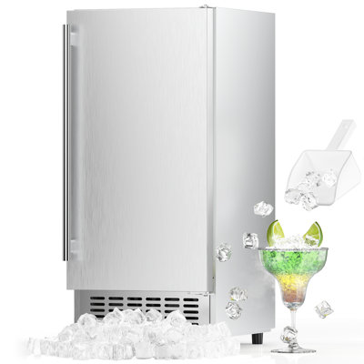 CIM Coolski 15" W Commercial Under Counter Ice Maker Machine, 80 Lbs/day, 30 Lbs Storage | Fridge.com